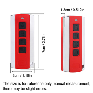 NOVOFERM Télécommande de porte de garage 433MHz <span class=keywords><strong>NOVOTRON</strong></span> 502 MAX43-2 <span class=keywords><strong>504</strong></span> MAX43-4 522 524 <span class=keywords><strong>504</strong></span> 512 Télécommande de porte Transmetteur manuel - Product Image 3