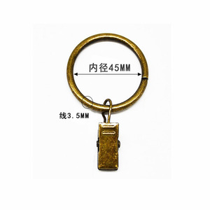 <b>Curtain</b> <b>Ring</b> <b>Clip</b> 3.5mm Line 45mm Inner Diameter Black Simple Style <b>Curtain</b> Accessory - Product Image 5