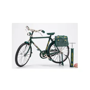Jiaye 1/50 bicicleta fundida con dos u ocho barras, bicicleta de juguete fundida a presión, modelo de coche extraíble