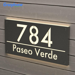 Letrero Iluminado Led Número de Casa Exterior <span class=keywords><strong>Solar</strong></span> Led Números de Casa con Luces - Product Image 2