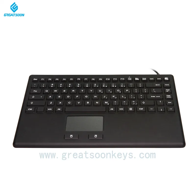 Touchpad Keyboard Disinfectable Rubber Silicone Industrial Medical Keyboard Touchpad