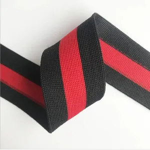 Custom High Quality Webbing Strap 100%Polyester Non-stretch 25mm Webbing Strip Knitted Tape for Garments