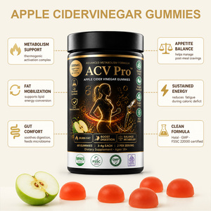 Gomitas de Vinagre de Sidra de Manzana ACV <span class=keywords><strong>Pro</strong></span>, Veganas, Sin Azúcar, Sin OMG, Quemagrasas, Pérdida de Peso, Aumento del Metabolismo, Desintoxicación Diaria, Digestivas - Product Image 4