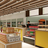 Vitrine intérieure d'usine Produits Étagère de magasin en gros pour magasin de produits de beauté Étagères Fournitures Affichage en verre Conception de magasin d'aéroport