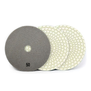 Günstigste Schleifwerkzeuge Diamant-Polierpads 4 Zoll Polierpads für Granit Marmor Nassanwendung Diamant-Polierpad - Product Image 4