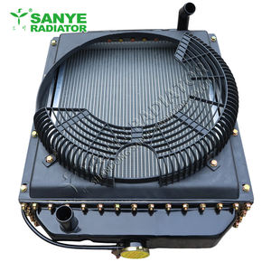 Su misura gruppo radiatore 4105 rame alluminio serbatoio acqua radiatore per macchine edili escavatore - Product Image 3