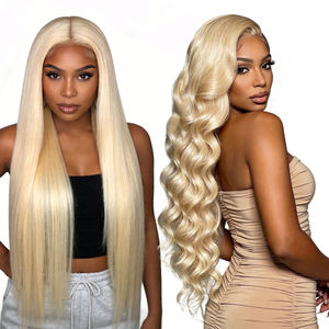 Vente en gros 8-30 pouces # Perruque 613 6x6 HD avec closure, cheveux naturels de qualité supérieure, densité 180%, perruque frontale en dentelle droite, sans perte de cheveux - Product Image 4