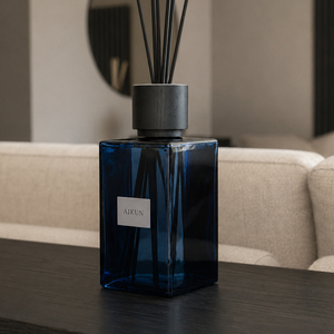 Coffret Cadeau Diffuseur à Bâtonnets Aikun Bleu Marine en Verre Carré 2200ml pour Salon, Hôtel, Chambre à Coucher, Décoration Aromathérapie, Vente en Gros - Product Image 4