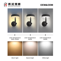 Lampes solaires murales d'extérieur personnalisables populaires, angle de faisceau de 120°, 10W, CRI 80, LED en aluminium, étanches IP65, éclairage décoratif de jardin