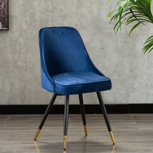 Meubles de salle à manger de luxe, chaises de salle à manger en velours vert à dossier haut, revêtements en <span class=keywords><strong>tissu</strong></span> modernes pour restaurant - Product Image 3