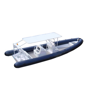 27 ft Hedia Aluminium Double Floor <span class=keywords><strong>Semi</strong></span>-<span class=keywords><strong>Rigide</strong></span> Gonflable Boat RIB800 Patrol Ship Fishing Rowing Outboard Engine Included Combo - Product Image 5