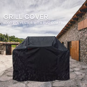 Coque personnalisée résistante aux intempéries 600D avec doublure anti-déchirure Housse de barbecue durable - Product Image 2