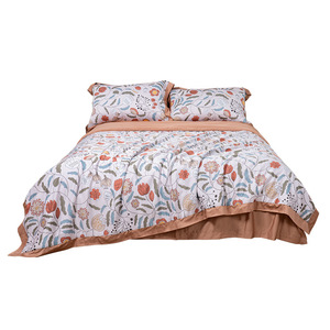 Manta de Verano Refrescante de Fibra Regenerada con Diseño Floral 150x200 200x230 Lavable a Máquina Relleno Sintético Rectangular - Product Image 4