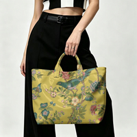 Sac fourre-tout en PVC Chinoiserie Garden, imperméable, transparent, effet gelée, sac de plage, pochette fourre-tout, sacs à main à nœud, sac de rangement