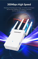 Repetidor WiFi COMFAST CF-WR306S V2 2025, 300Mbps, 2.4ghz, Router Inalámbrico, Extensor WiFi