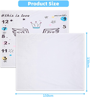 OEM personnalisé personnaliser conception flanelle vierge jeter 3D Photo impression numérique sublimation impression personnalisée couverture en peluche avec Logo