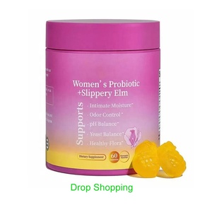 Nouvelles Gommes 2-en-1 Probiotiques et Écorce d'Orme pour Femmes Shopify Dropshipping – Vitamines Saveur Ananas pour la Santé Intestinale Féminine - Product Image 1