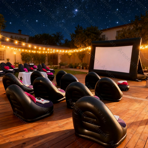 Sân sau Inflatable Cinema Màn hình thổi lên màn hình máy chiếu cho bên ngoài trời và các sự kiện - Product Image 3