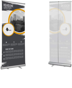 <span class=keywords><strong>Bandera</strong></span> Promocional Enrollable Retráctil JY-R-01 <span class=keywords><strong>de</strong></span> 80 x 200 cm <span class=keywords><strong>de</strong></span> <span class=keywords><strong>la</strong></span> Marca JY, Soporte para Pancartas, Vinilo Estándar - Product Image 1