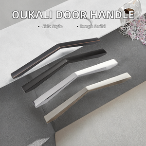 Modern Aluminum Zinc Matt <b>Black</b> Handles High Quality Vintage Bedroom Office Furniture Drawer Door for Bathroom Cabinets - Product Image 4