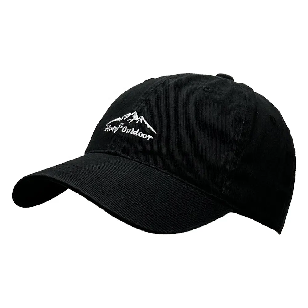 RTS di prezzi di Fabbrica di cappelli di sport 100% cotone di colore puro unisex logo personalizzato 6 pannello papà cappelli cappello da baseball per l'uomo