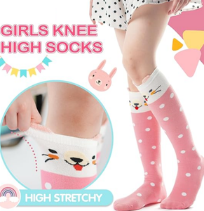 6 Pairs çocuk kız diz üstü çorap hediye uzun çılgın aptal uzun boylu komik çizme sevimli hayvan çocuk eğlenceli çorap - Product Image 2