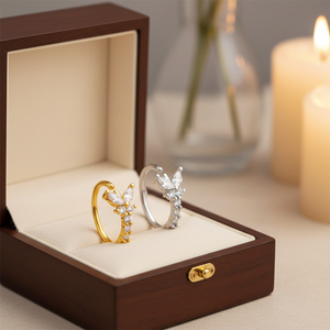 HENGSEN Joyería para Piercing de <span class=keywords><strong>Nariz</strong></span> Chapada en Oro, Anillo de <span class=keywords><strong>Nariz</strong></span> con Mariposa de Circonia Cúbica para Bodas, Regalos, Compromisos y Fiestas - Product Image 4