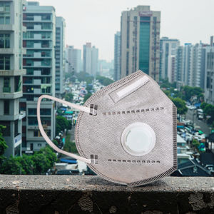 Masker Wajah <span class=keywords><strong>KN95</strong></span> sekali pakai, <span class=keywords><strong>2</strong></span> warna karbon aktif Valved Respirator busa bantalan hidung 5/6/7 lapisan tinggi - Product Image 1