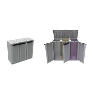 Armario de Almacenamiento de Herramientas Ttake Eco Box Plus, 68x39x88.7 cm, Gris, con Candado, Capacidad de 110 Litros - Product Image 1