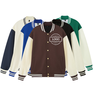 LAYENNE chaqueta universitaria de <span class=keywords><strong>punto</strong></span> de alta calidad para hombre bordado <span class=keywords><strong>grueso</strong></span> 380 Gsm impreso personalizado béisbol Letterman Varsity chaqueta - Product Image 4