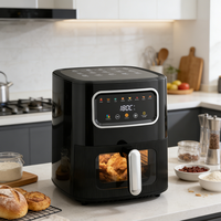 Friteuse à air domestique grande capacité, sans huile et faible en gras, entièrement automatique et multifonctionnelle