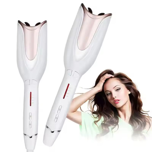 <span class=keywords><strong>Rizador</strong></span> <span class=keywords><strong>de</strong></span> <span class=keywords><strong>Pelo</strong></span> Automático Profesional Blanco, <span class=keywords><strong>Rizador</strong></span> Giratorio <span class=keywords><strong>de</strong></span> Cerámica Iónica con Calentamiento Rápido en Color Oro Rosa para Ondas <span class=keywords><strong>de</strong></span> Playa - Product Image 1