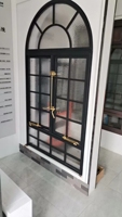 Ventanas y Puertas de Aluminio Curvas Semicirculares con Arco Decorativo Francés, Diseño Personalizado por el Fabricante, Vidrio Templado
