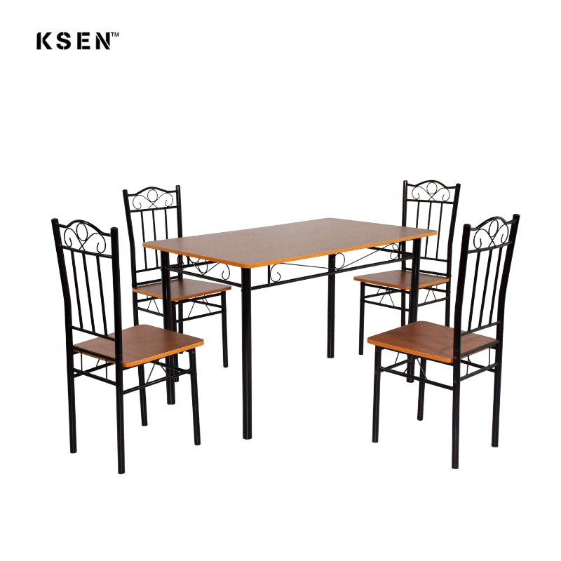 5 Piece Metal Frame Dining Table