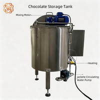 Cuve de stockage de chocolat chauffante électrique automatique en acier inoxydable TUORONG avec agitateur pour chocolat/sirop/jus
