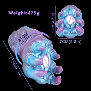Animal Fantasy Red Clam <b>Masturbator</b> Unique Soft Pleasure Toy for Men - Product Image 6