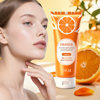 Private Label Biologische Aloë Vera Citrus Aurantium Fruitextract Verhelderende Dieptereinigende Exfoliërende Gelreiniger voor Dagelijks Gebruik
