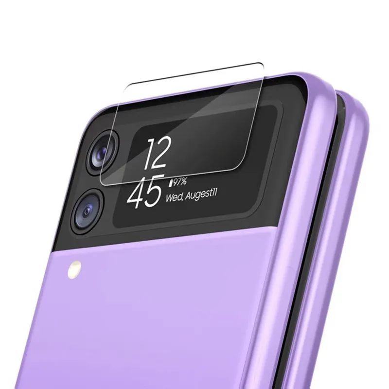 2021 nuovi accessori del telefono chiaro vetro temperato indietro obiettivo della fotocamera/protezione dello schermo per Samsung Galaxy Z Flip 3 5G