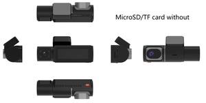 Visión nocturna <span class=keywords><strong>Black</strong></span> Box 2K Full <span class=keywords><strong>HD</strong></span> 24 horas Modo de estacionamiento de automóviles Grabación en bucle Cámara de automóvil 3 canales 4K Dash Cam con GPS Wifi - Product Image 3