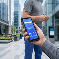 Ordinateur portable robuste Android 11 IP68 de 5,7 pouces avec lecteur de codes-barres 1D 2D 4G WiFi pour la logistique d'entrepôt