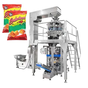 Automatico Vffs Multihead pesatrice soffiato macchina confezionatrice verticale per Snack