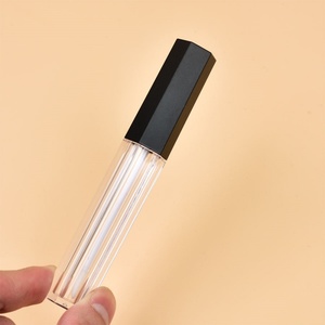 Wholesale 4ml Lip Gloss Tube Black Lip Gloss Tube Unique Empty Lip Gloss Tubes Square Glossy Empty <b>Thin</b> Cosmetic Package - Product Image 6
