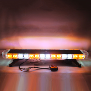 Biaochi 127CM <span class=keywords><strong>96</strong></span> LED intermitente carretera bengalas señal de tráfico baliza luz estroboscópica grúa luces de seguridad Ecosport modelo cargador - Product Image 2