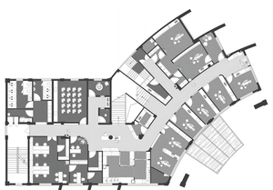 Interior Design ospedaliero dell'occhio dentale con planimetria 3D rendering disegni funzionanti porta finestra materiale di fornitura lista BIM supporto - Product Image 6