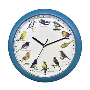 30Cm Chim Ca Hát Âm Nhạc Khuyến Mãi Giá Rẻ Nhựa Vòng Đồng Hồ Treo Tường Chim Âm Thanh Đồng Hồ Treo Tường Với Bài Hát của Chim - Product Image 5