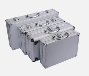 Aluminium-Werkzeugkoffer Tragbarer Aufbewahrungsbehälter Werkzeugbox Aktentasche Tragbare Schutzbox für Reisen - Product Image 4