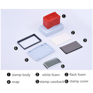 Sello de Flash fotosensible con forma de oficina, sellador automático premontado, fabricantes personalizados - Product Image 6