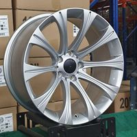Nouvelles jantes multi-rayons de 19 pouces en alliage argenté brillant pour les séries 5 et 7 G30 G11, 5x120 20 mm