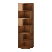 Meuble d'angle sur pied, étagère triangulaire rétractable en pierre, design minimaliste moderne, pour salon et chambre