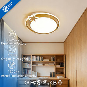 Plafonnier LED moderne avec té<span class=keywords><strong>l</strong></span>écommande, indice de protection IP44, pour salle à manger, salon, chambre, bureau à domicile et cuisine - Product Image 1